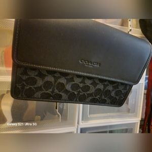 Black coach purse